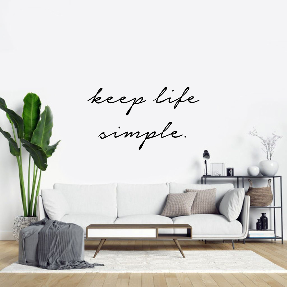 Muursticker - Keep life simple