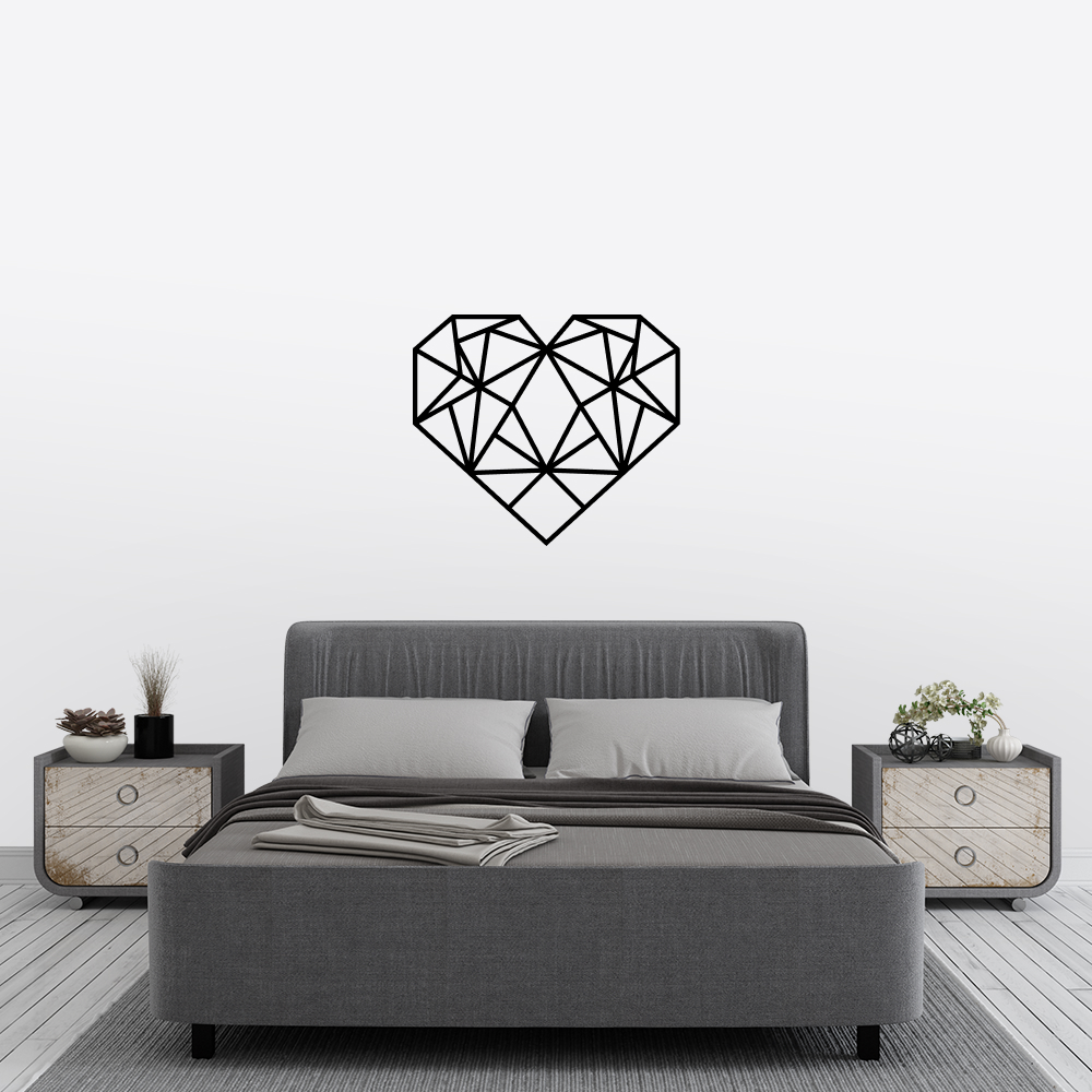 Muursticker - Geometrisch hart