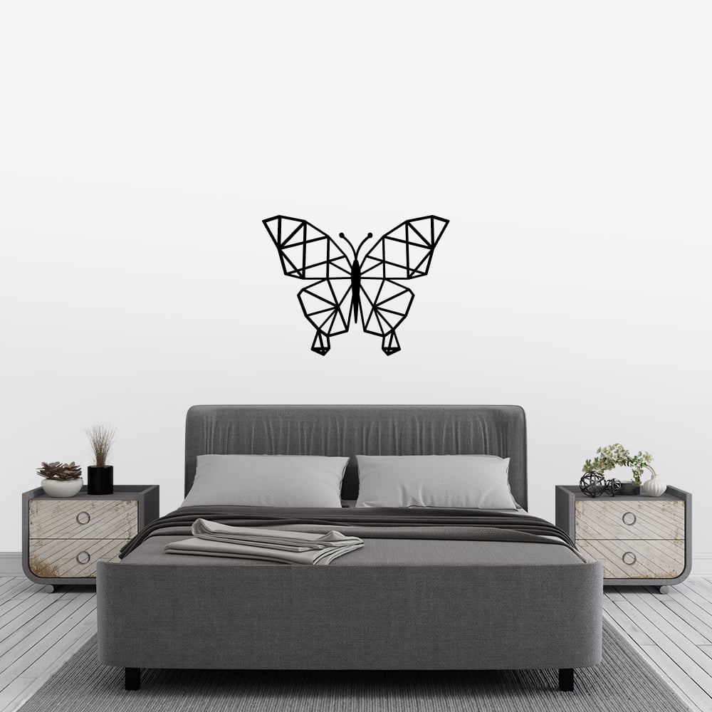 Muursticker - Geometrische vlinder