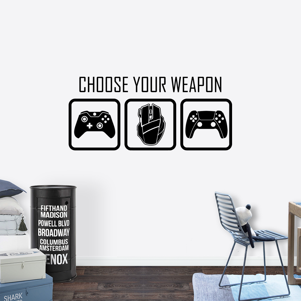 Muursticker - Choose your weapon