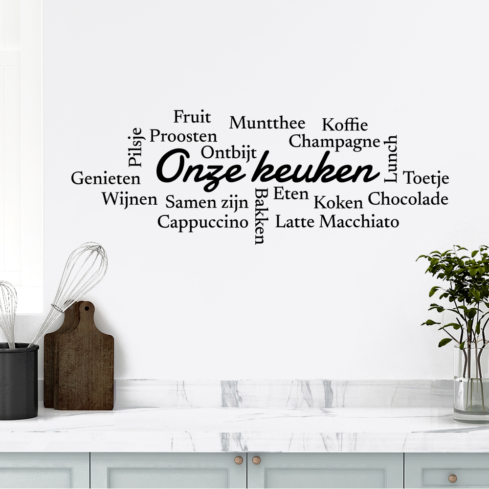 Muursticker - Onze keuken