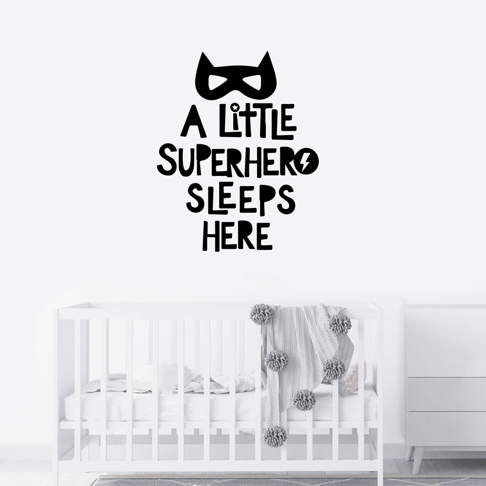 Muursticker - A little superhero