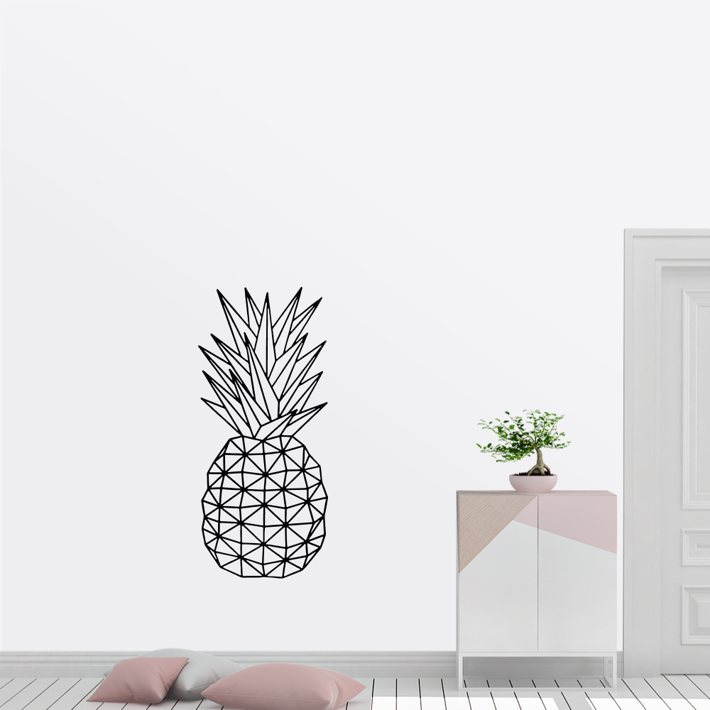 Muursticker - Geometrische ananas