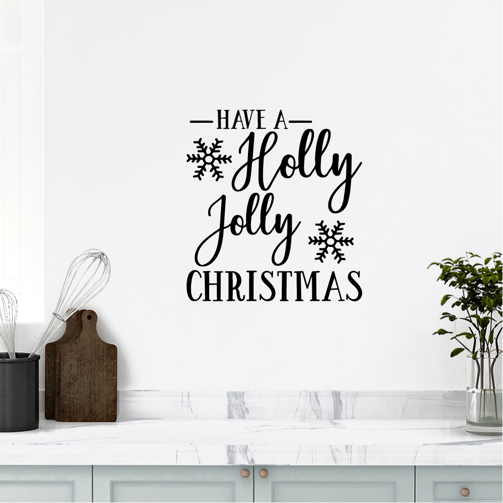 Muursticker - Jolly Christmas