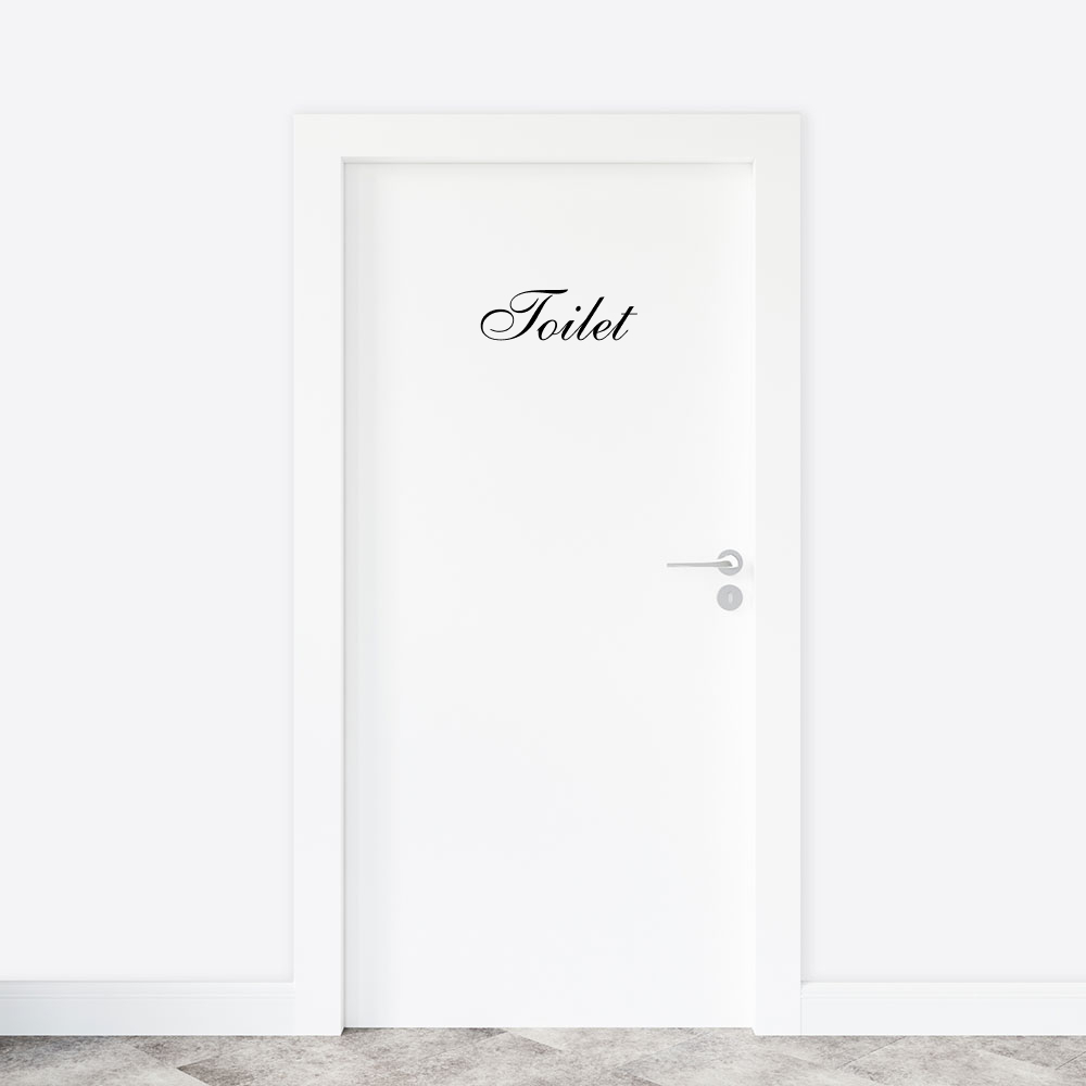Toilet sticker / deursticker - Sierletters