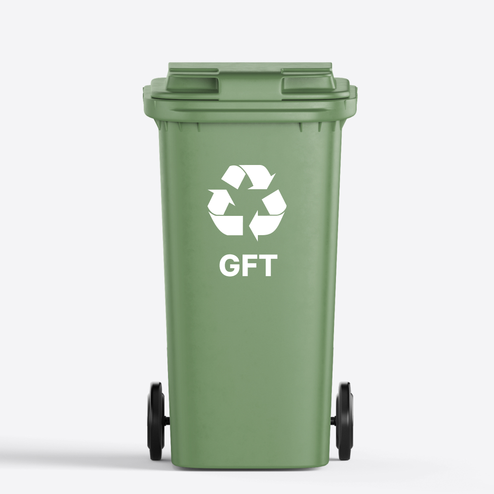 GFT Afval | Container / Kliko sticker | 28 x 39cm