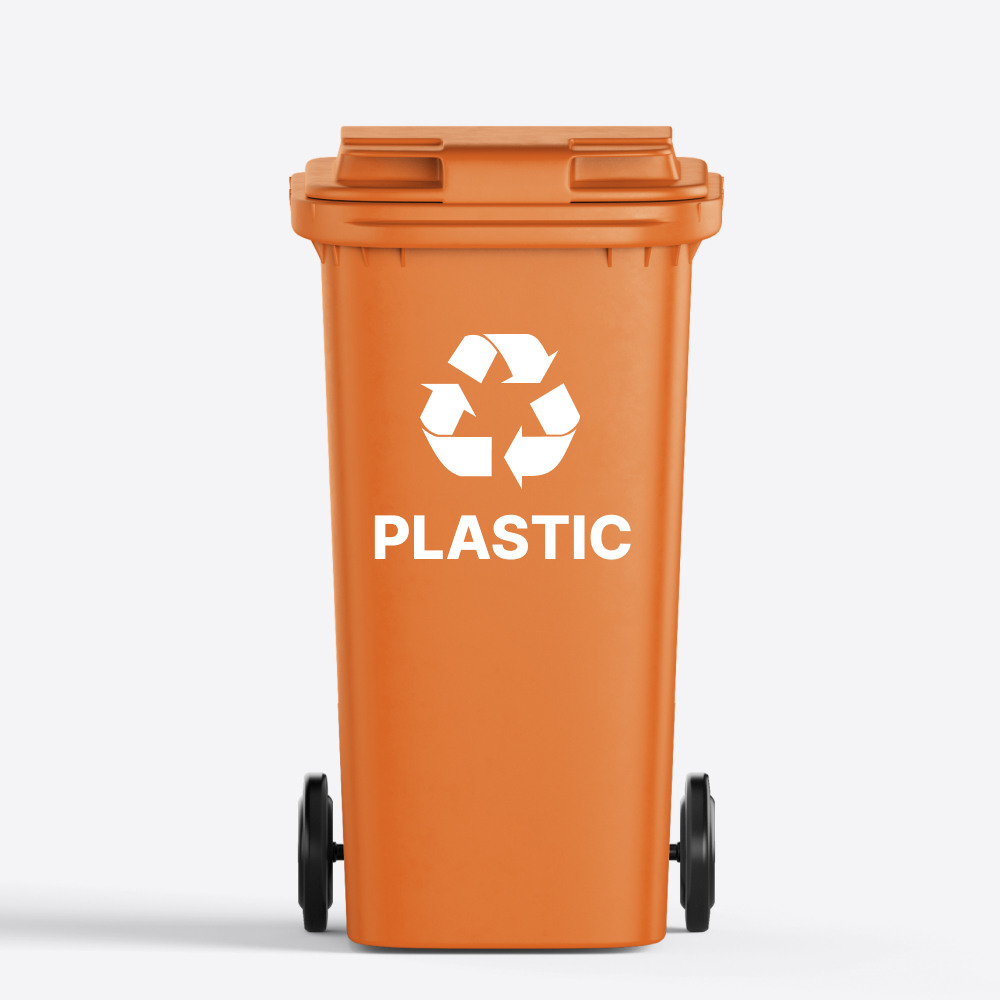 Plastic Afval | Container / Kliko sticker | 45 x 39cm