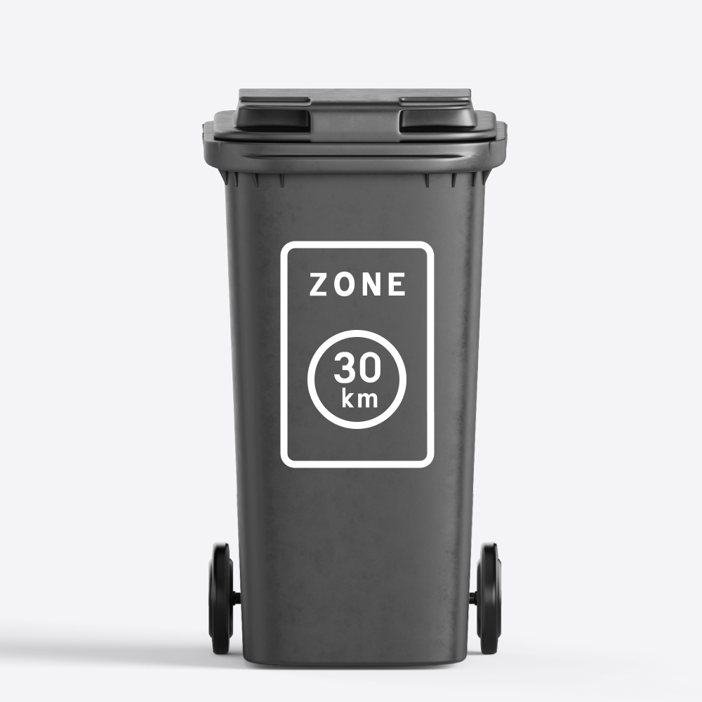 30km zone outline | Container / Kliko sticker