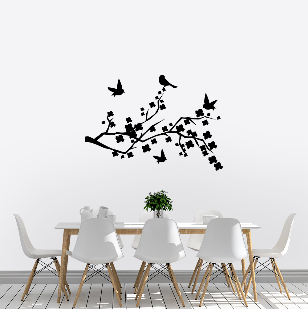 Muursticker Bloemen takje