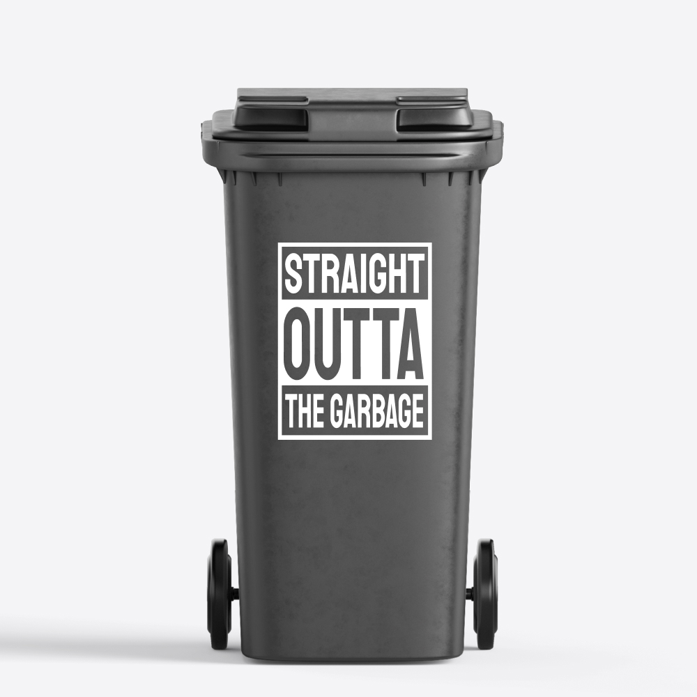 Staight outta the garbage | Container / Kliko sticker