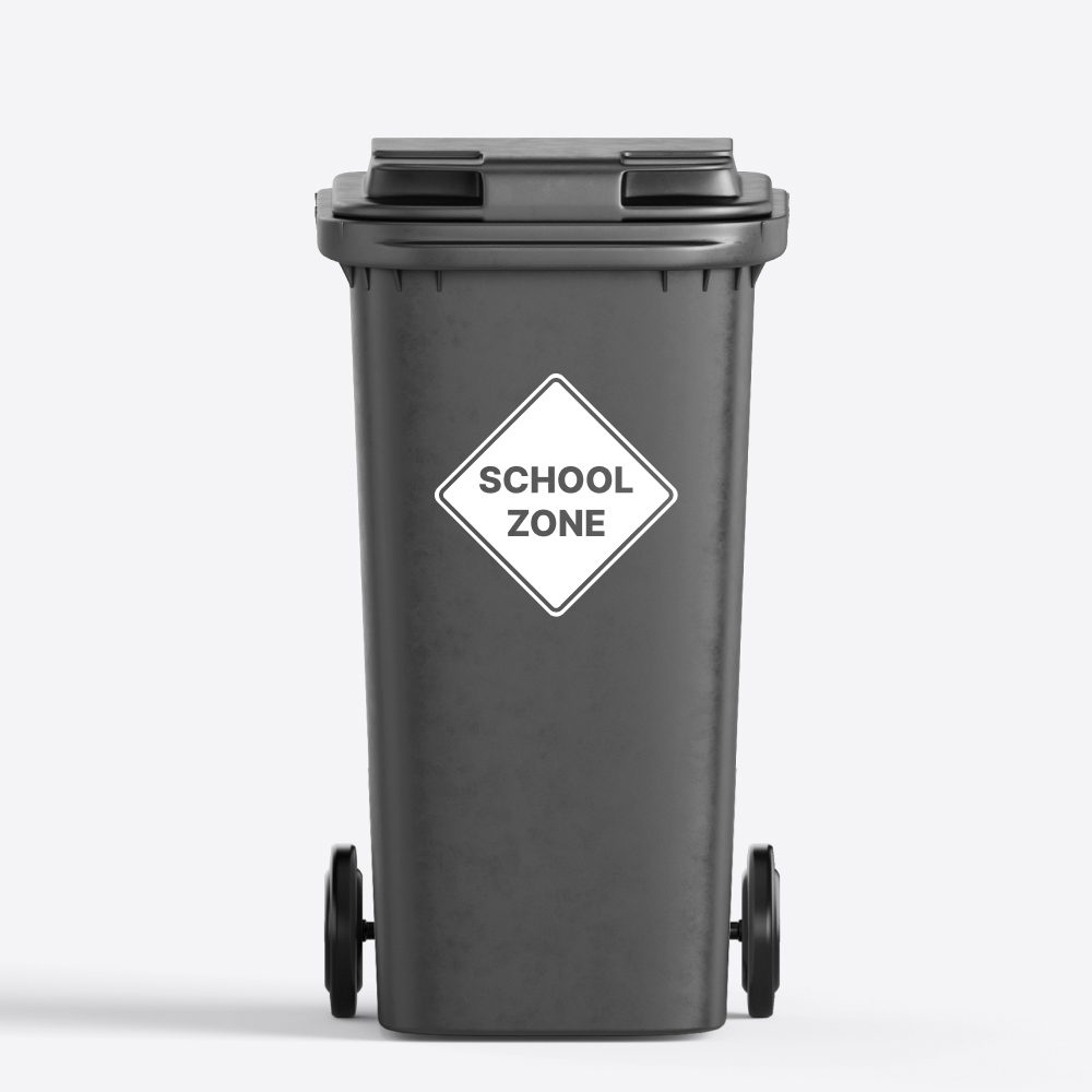 School zone | Container / Kliko sticker