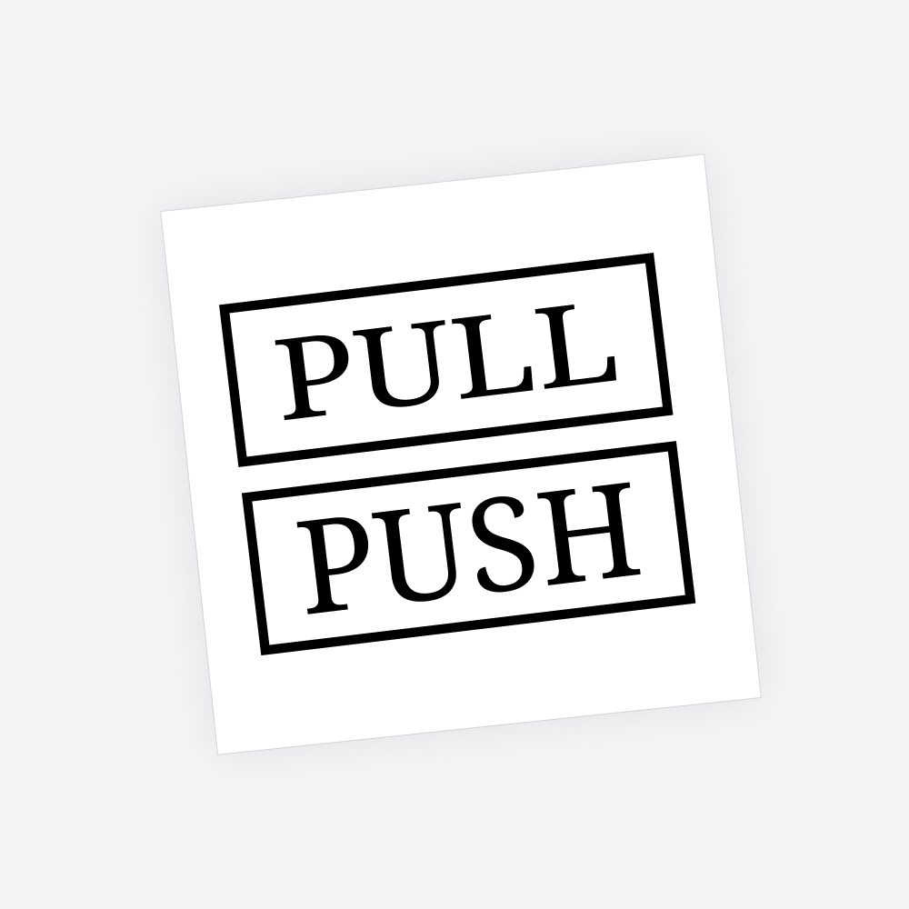 nav-image Deursticker - Pull Push