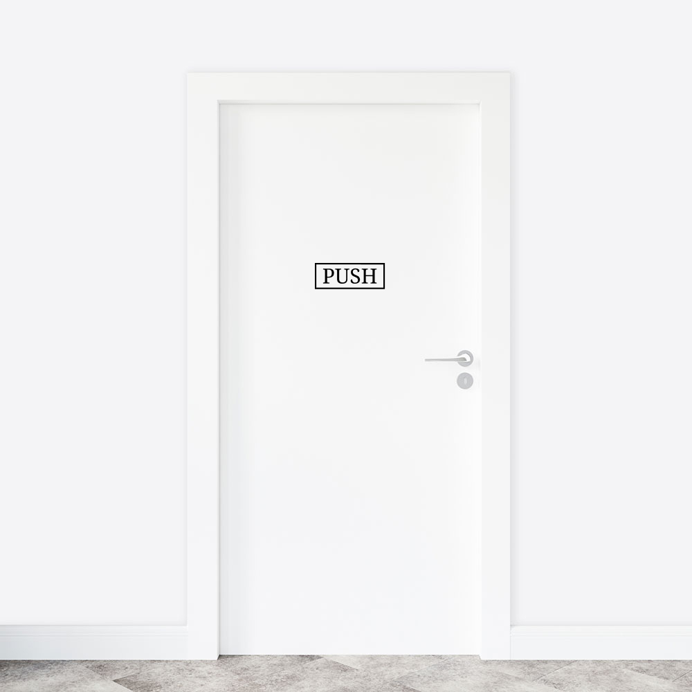 Deursticker - Pull Push