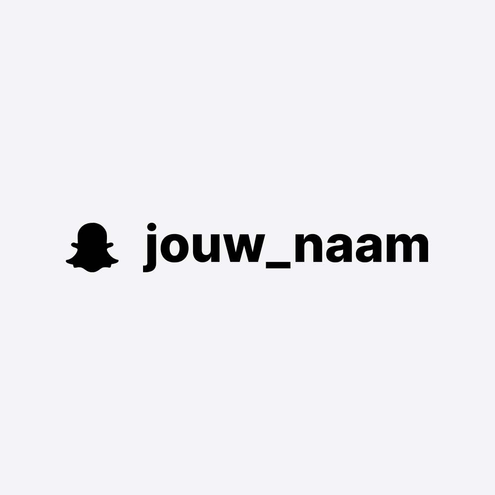 Snapchat sticker met eigen naam