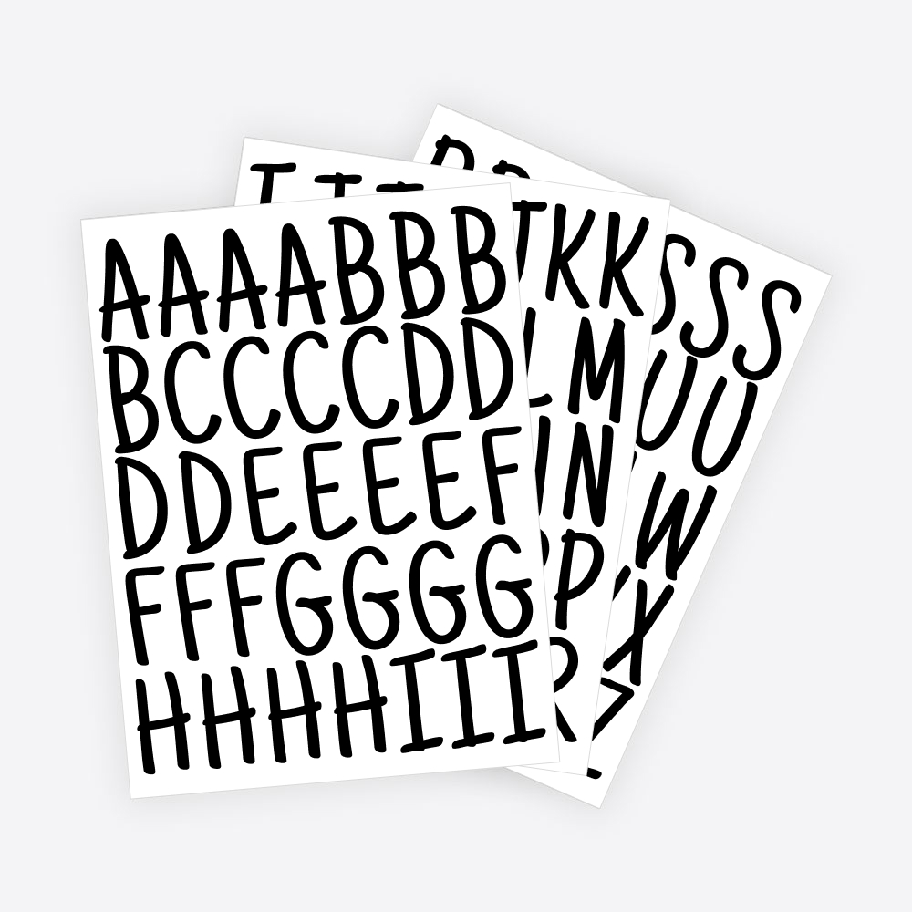 Handschrift Plakletters / Letter stickers - 5cm