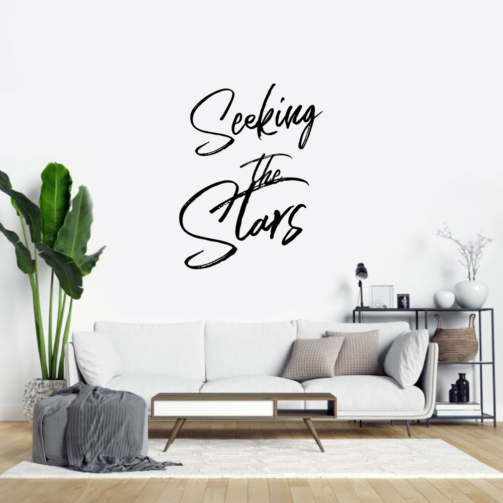 Muursticker - Seeking the stars